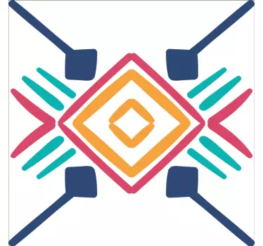 70's pattern tile transfer - TenStickers
