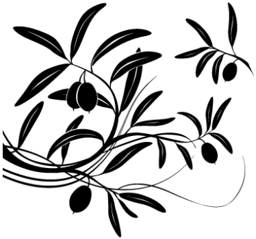 Olive branch plant wall sticker - TenStickers
