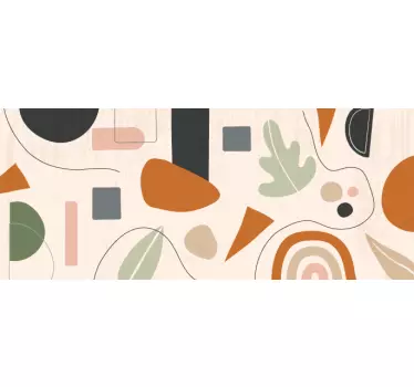 Tile sticker abstract color shapes - TenStickers
