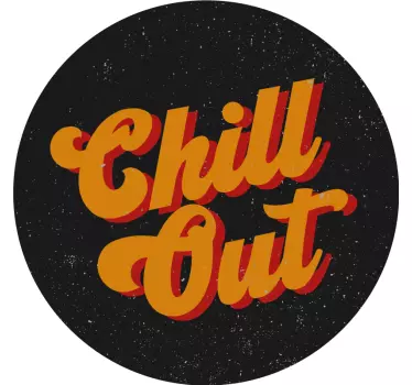 Text sticker chill out typography - TenStickers