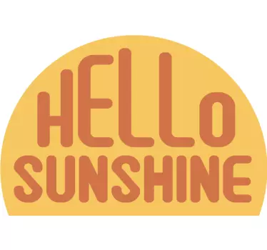 Text sticker sunny greeting message - TenStickers