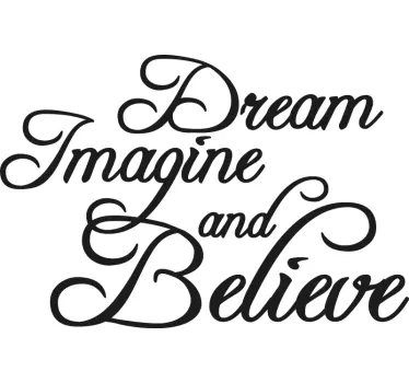 Inspirational phrase art quote wall sticker - TenStickers