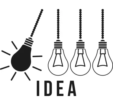 "IDEA" motivational office wall sticker - TenStickers