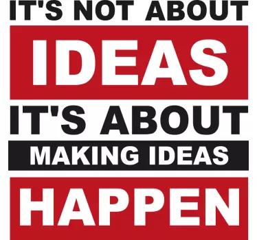 Text sticker motivational quote design - TenStickers