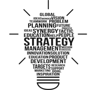 strategy inspirational quote office wall sticker - TenStickers