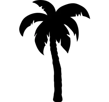 Nature wall sticker stylized palm tree - TenStickers