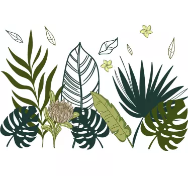 Plant sticker tropical leaf design - TenStickers