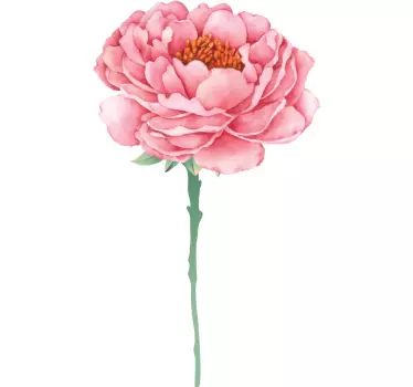 Flower wall sticker peony blossom - TenStickers