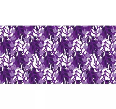 Nature wall sticker leafy pattern design - TenStickers