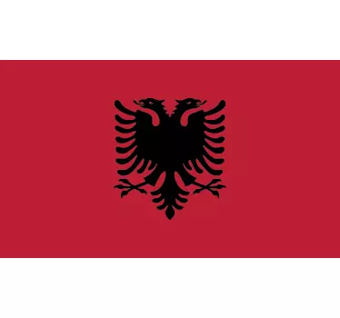 Flag of Albania Wall Sticker - TenStickers