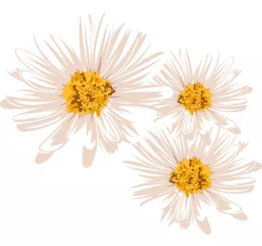 Charming floral arrangement flower wall sticker - TenStickers
