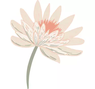 Wall sticker lotus flower decoration - TenStickers