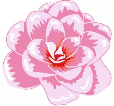 Flower wall sticker pink blossom flower - TenStickers