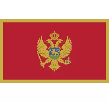 Montenegro National Emblem flag sticker - TenStickers