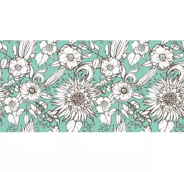 Wall sticker floral motifs collection - TenStickers
