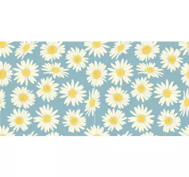 Wall sticker daisy floral emblem - TenStickers