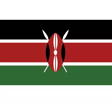 Decorative Kenya flag wall sticker - TenStickers