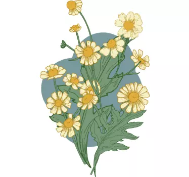 Wall sticker vivid bloom composition - TenStickers