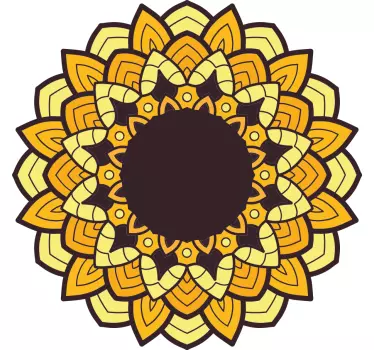 Nature wall sticker mandala flower design - TenStickers