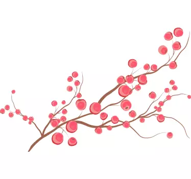 Wall sticker botanical branch arrangement - TenStickers