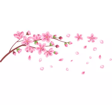 Wall sticker cherry blossom branch - TenStickers