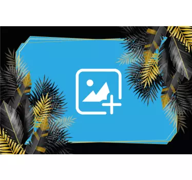 Nature wall sticker tropical palm leaves - TenStickers