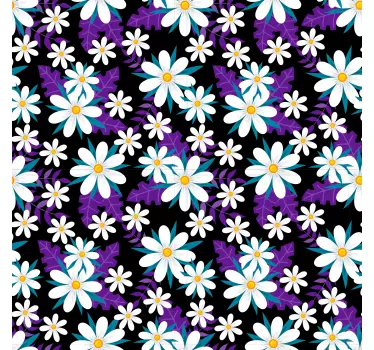 Wall sticker colorful floral display - TenStickers
