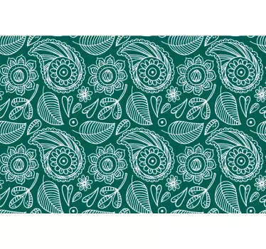Wall sticker botanical leaf illustrations - TenStickers