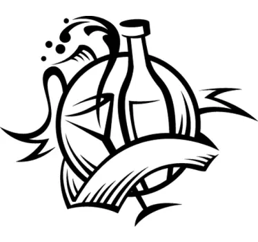 Wine Kitchen Decal - TenStickers