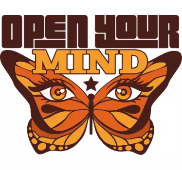 Text sticker butterfly quote art - TenStickers