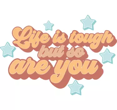 Inspiring affirmation quote quote wall sticker - TenStickers
