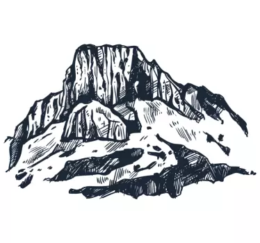 Nature wall sticker alpine landscape - TenStickers