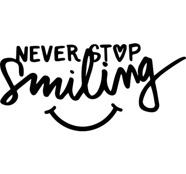 Text sticker positive life quote - TenStickers