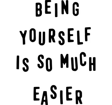 Quote wall sticker self acceptance quote - TenStickers