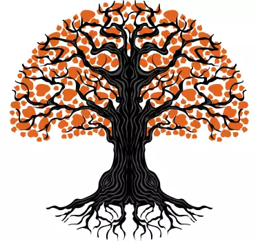 Nature wall sticker creative tree design - TenStickers