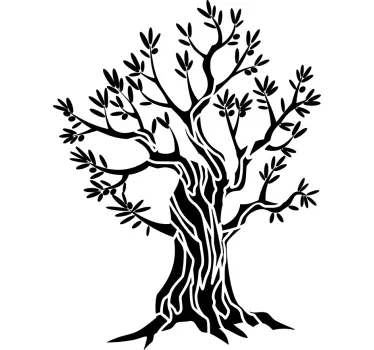 Plant sticker in a stylized tree shape - TenStickers