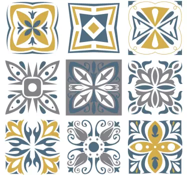 Decorative cement kitchen tile sticker - TenStickers