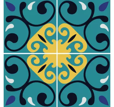 Tile sticker lively mosaic design - TenStickers