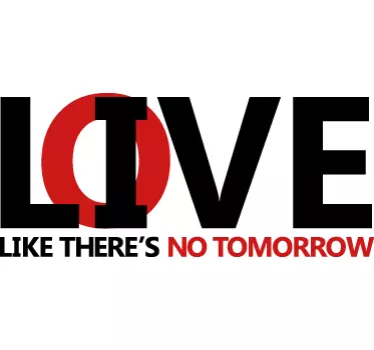 LIVE and LOVE decal Sticker - TenStickers