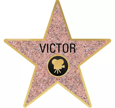 Personalised Hollywood wall sticker - TenStickers