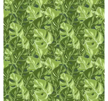 Nature wall sticker lush leaf designs - TenStickers