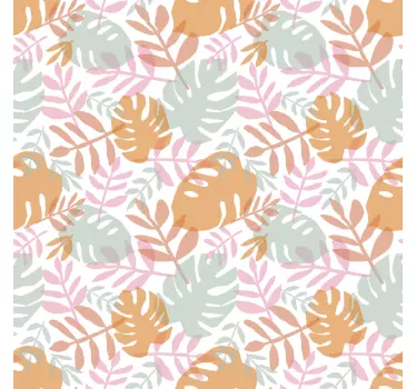 Nature wall sticker verdant leaf design - TenStickers