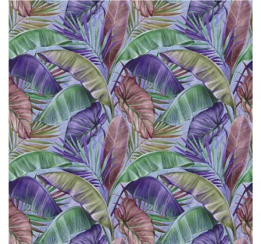 Nature wall sticker tropical leaf design - TenStickers