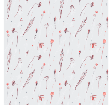 Wall sticker delicate floral design - TenStickers