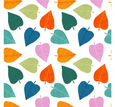 Plant sticker with colorful leaf designs - TenStickers