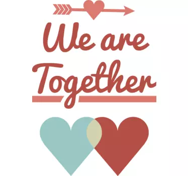 We Are Together Wall Sticker - TenStickers