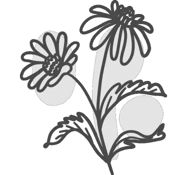 Stylish floral design wall sticker - TenStickers