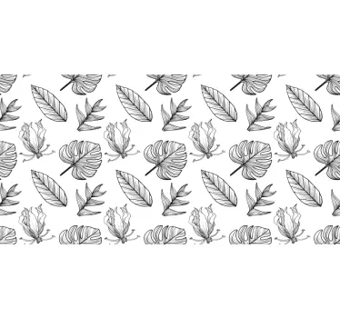Plant sticker leafy green designs - TenStickers