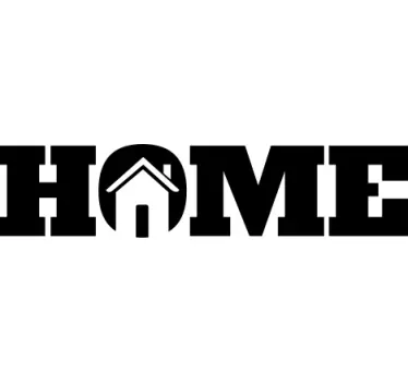 Home wall sticker home with roof symbol - TenStickers
