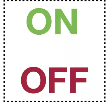 On Off light switch sticker - TenStickers